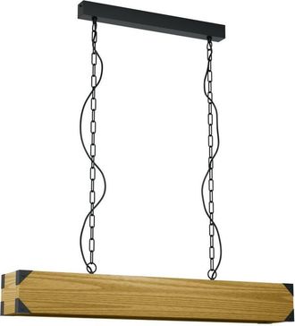 Eglo Eglo - Harborough 4 Lamp Straight Bar Pendant Ceiling Light Black