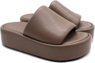 Balenciaga Mouse Brown Platform Slides Size 36