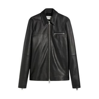 Sportmax Dames, Jassen, Zwart, Maat: XS Leer