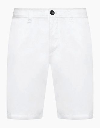 A|X Armani Exchange Mens Cotton White Chino Shorts