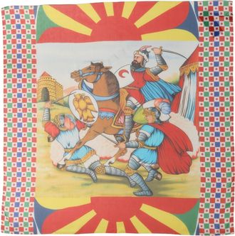 Dolce & Gabbana Multicolor Silk Printed Square Foulard Womens Scarf