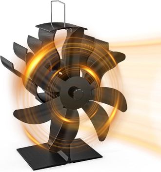 OEM Ventilador De Estufa De Le&ntilde;a, 7 Aspas, Ventilador De Chimenea Termost&aacute;tico Para Estufa De Le&ntilde;a / Chimenea / Estufa De Gas / Estufa De Le&ntilde;a