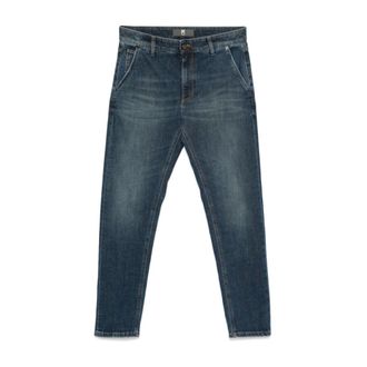 Pantaloni Torino Slim Fit Jeans, male, Blue, W32, Blue Denim Trousers with Stretch Design