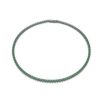 Swarovski Accessoires, Dames, Groen, ONE Size, Matrix Tennis Halsketting