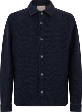 Herno Overshirt with Buttons - male - Herno - Light Jackets - Blue - 3XL - Jackets