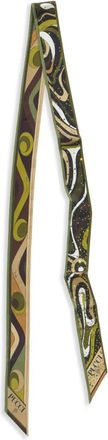Pucci Sciarpa con stampa - Verde