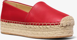 Michael Kors Lynn Leather Platform Espadrille