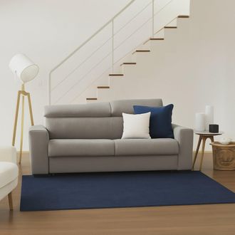 Talamo Italia Talamo Italia - Sof&aacute; Fijo Alexandra, Sof&aacute; De 2 Plazas, 100% Made In Italy, Sof&aacute; Sala De Estar, En Tela Acolchada, Con Reposacabezas Ajustables Y Repos