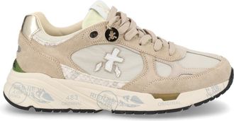 Premiata Mased 8116 Metallic Accent Leather Sneakers