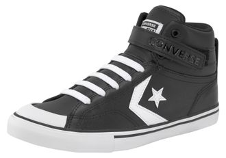 Converse Sneaker CONVERSE PRO BLAZE STRAP LEATHER, Damen, Gr. 37,5, schwarz-weiss (schwarz, wei&szlig;), Leder, Schuhe Sneaker