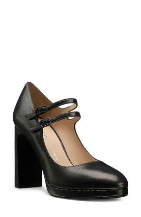 Stuart Weitzman Babette Platform Mary Jane Pump in Gunmetal at Nordstrom, Size 7.5