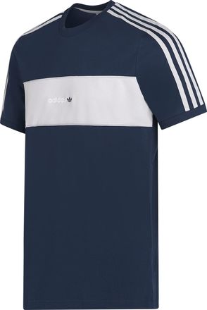 adidas Originals Mens T Shirt Crew Neck Trefoil Logo Tee Blue GK9692 (X-Small)