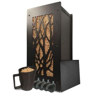 OEM Mueble De Almacenamiento - Fabricado En Francia - Granulado De Madera - Acero - 30kg - Vidrio Transl&uacute;cido