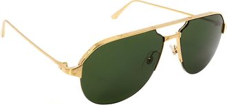 Cartier Green Pilot Mens Sunglasses CT0229S 002 60