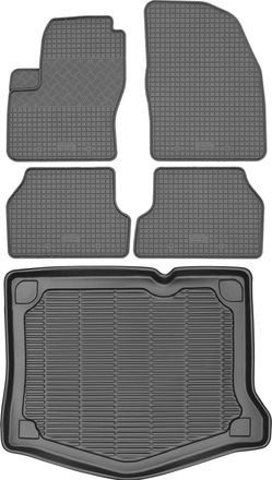 OEM Juego De Alfombrillas De Goma Para Coche Y Maletero Para Ford Focus Ii Hatchback (2004-2011)