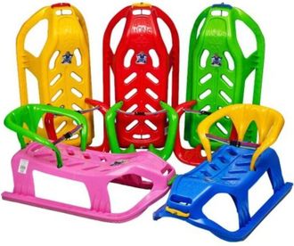 OEM Trineo De Pl&aacute;stico Snow Star Con Respaldo