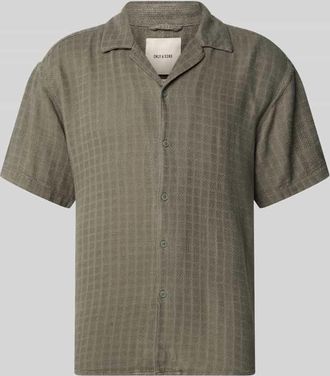 Only & Sons Regular Fit Freizeithemd aus Viskose-Leinen-Mix Modell LATHAM in Oliv, Gr&ouml;&szlig;e XXL