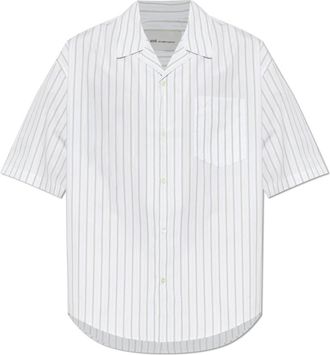 Ami Boxy T-shirt met Korte Mouwen - Heren - Korte mouwen Overhemden - Wit - S - Katoen - Overhemden