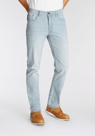 AJC Straight-Jeans gerade geschnitten, Used-Look-Waschung, niedrige Leibhöhe