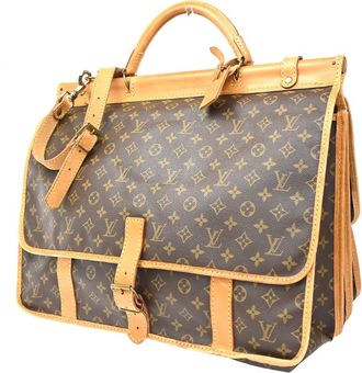 Louis Vuitton Sac Chasse Hunting Bag Monogram Canvas Brown Canvas Briefcase Bag (Pre-Owned)