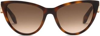 Roberto Cavalli Zonnebril met cat-eye montuur - Bruin