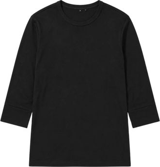 Thom Krom Katoenen T-shirt - Heren - Longsleeves - Zwart - M - Katoen - Tops