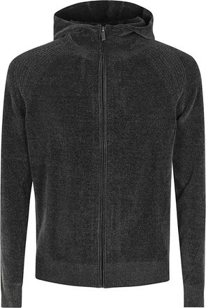 Roberto Ricci Design Velvet Hood Zip Knit