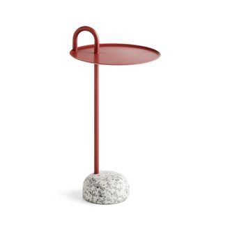 HAY Bowler Beistelltisch, Ø 36 cm / H 70,5 cm, tile red