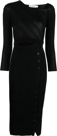 Self Portrait Dames, Jurken, Zwart, Maat: M Viscose