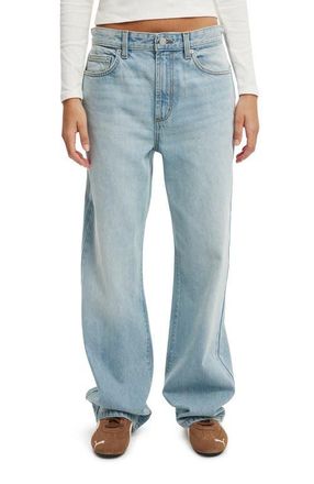 Cotton On Womens 91 Straight Jean in Rush Blue at Nordstrom, Size 14