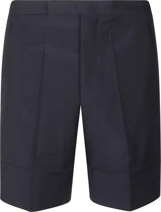 Prada Korte Broeken, Heren, Blauw, L, Light Mohair Bermuda