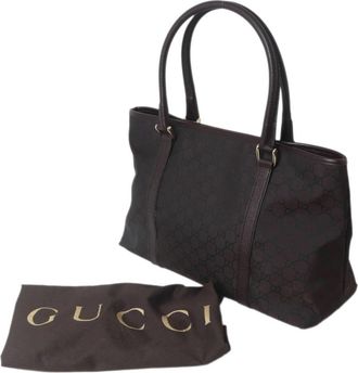 Gucci Brown Gg Canvas Tote Bag (Pre-Owned)