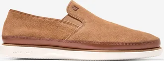 Cole Haan Mens GrandPr&oslash; Strawspoint Twin Gore Loafers - Brown Size 10.5