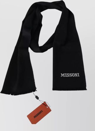 Missoni wool fringed scarf