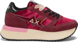 Sun 68 Z45223 Womens Low Sneakers Polyester, Orange, 8 UK