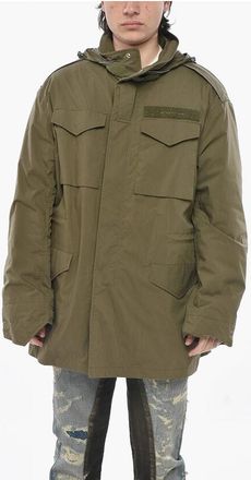 Givenchy Cotton-Blend Multi-Pocket Parka With Detachable Hood size 44