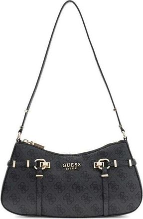 Guess Tassen, Dames, Zwart, ONE Size, Leona Logo Schoudertas
