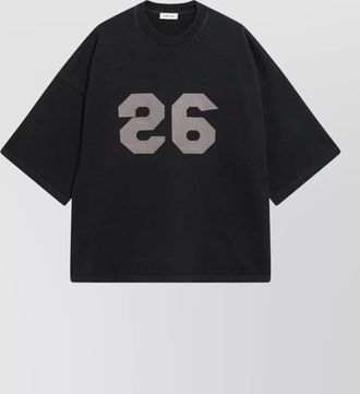 Fear of God crew neck graphic print oversized shirt
