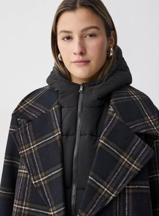 Simons Womens Quilted bib-hood