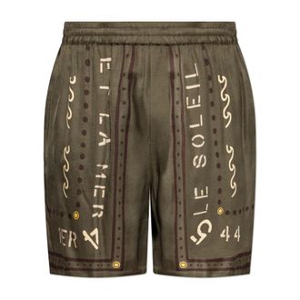 Balmain Hombre, Pantalones cortos, Verde, Talla: L