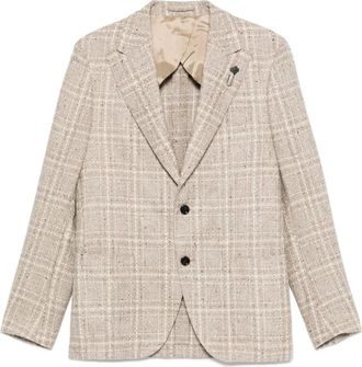 Lardini Giacca a quadri con due bottoni - Toni neutri