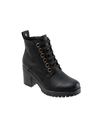 Bueno Womens Felix Combat Boots In Black
