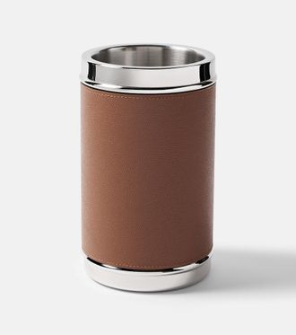 Giobagnara Ocean steel and leather bottle cooler