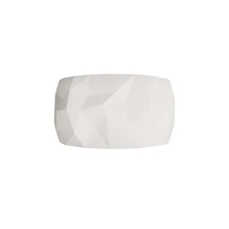 Zafferano Angled Lampada Da Parete Per Interni In Ceramica Artigianale Led Con Dimmerazione Triac E Temperatura Colore Regolabile, Finitura Bianco, 22.2w