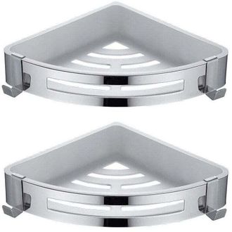 OEM Organizador De Ducha Triangular De Esquina De 2 Piezas, Sin Necesidad De Taladrar, Xu, Cesta De Almacenamiento Para Ducha Inoxidable, Accesorio De Ba&ntilde;