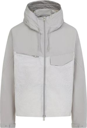 Yohji Yamamoto Hooded Utility Jacket - Heren - Windbreakers - Veelkleurig - M - Katoen - Fitness