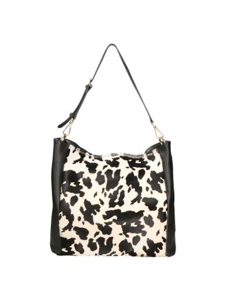 Faina Handtas Dames Mucca Wit Zwart