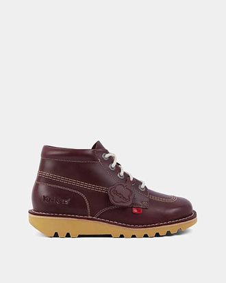 Kickers Kick Hi Leather Shoes
