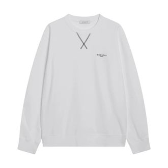 Givenchy Couture Seam Crew Neck Sweatshirt - male - Givenchy - Sweatshirts - White - M - Sweatshirts & Hoodies