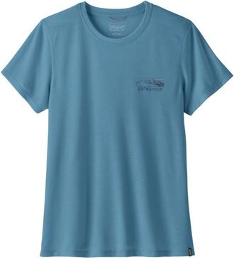 Patagonia Cap Cool Trail Shirt Stratapeaks Funktionsshirt f&uuml;r Damen | blau